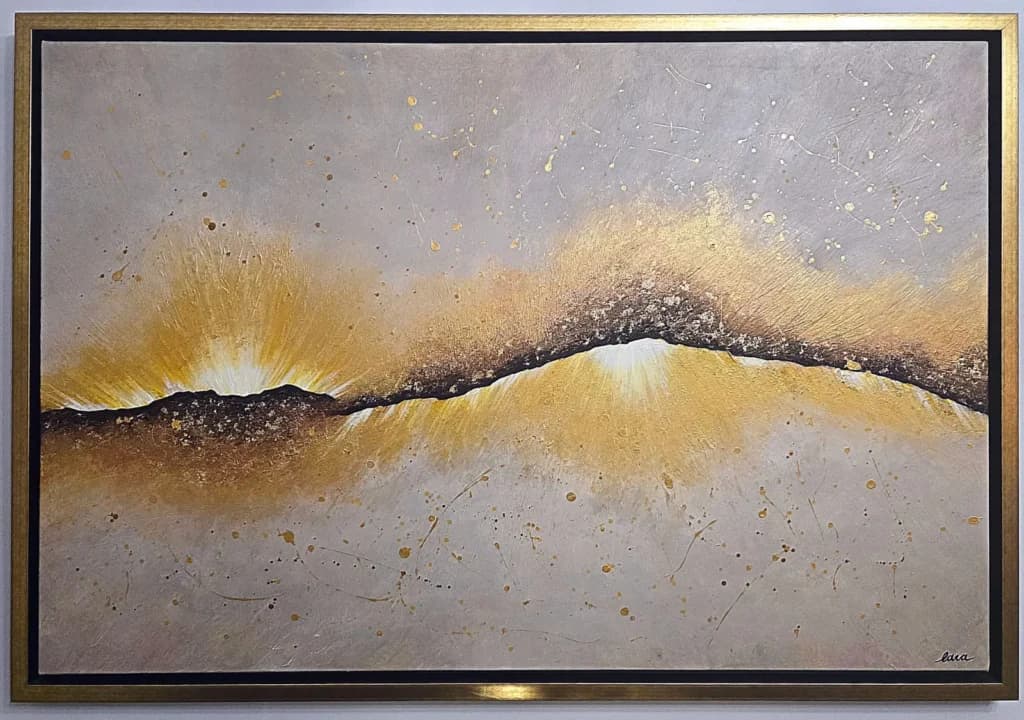 Dawn — Classic painting by Lara Melachrinou. Acrylic on canvas, 2026.