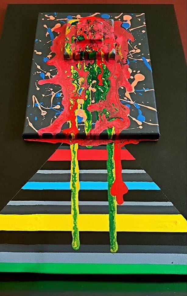 Custom Art Piece — Custom Artwork painting by Lara Melachrinou. Acrylic on canvas, 2026.